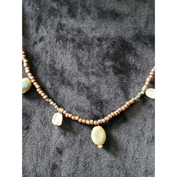 George Women's Multicolor Seed Bead Stylish Pendant Necklace - Picture 4 of 11